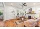 Bright living room with hardwood floors, fireplace, and comfortable seating at 2221 Commonwealth Ave, Charlotte, NC 28205