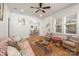 Inviting living room with hardwood floors and view into dining area at 2221 Commonwealth Ave, Charlotte, NC 28205