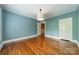 Bright bedroom with hardwood floors, neutral paint and natural lighting at 2646 Jacobs Rd, Gastonia, NC 28054