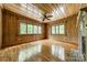 This living room is bathed in natural light and has a fireplace with mantle at 2646 Jacobs Rd, Gastonia, NC 28054