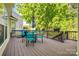 Inviting wooden deck with outdoor seating and views of lush greenery at 3040 Sunshower Hts, York, SC 29745