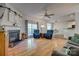 Spacious living room with hardwood floors, a fireplace, and comfortable seating at 3040 Sunshower Hts, York, SC 29745