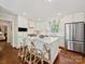 Modern kitchen with a large island and stainless steel appliances at 3324 Champaign St, Charlotte, NC 28210