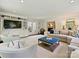 Cozy living room with built-in cabinets, French doors, and an open layout at 3324 Champaign St, Charlotte, NC 28210