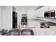 Bright kitchen with stainless steel appliances, white cabinets and light countertops at 58 Ridgeport Rd, Clover, SC 29710