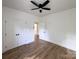 Bedroom featuring hardwood floors, and a ceiling fan at 6265 Riviera Run Estates Dr, Hickory, NC 28601