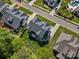 Birds-eye view displaying the house, green lawn, and backyard layout within its surroundings at 811 Penny Royal Ave, Fort Mill, SC 29715