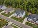 Aerial shot of a beautifully landscaped home with a well-manicured lawn and inviting curb appeal at 811 Penny Royal Ave, Fort Mill, SC 29715