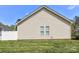 Backyard shot showing the vinyl siding and lawn at 101 N Ferncliff Dr, Mount Holly, NC 28120