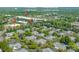 Aerial view of the neighborhood highlighting the convenient proximity to local stores and shops at 11346 Olde Turnbury Ct, Charlotte, NC 28277