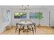 Charming dining nook featuring a modern light fixture and comfortable seating at 1330 Dean St, Charlotte, NC 28216