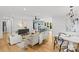 Cozy living room with open floor plan and hardwood flooring at 1330 Dean St, Charlotte, NC 28216