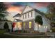Well-maintained two-story home featuring stone accents, side-entry garage, and covered front porch at 139 Autumn Grove Ln, Mooresville, NC 28115