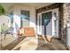 Inviting front porch featuring a wooden bench and decorative accents at 139 Autumn Grove Ln, Mooresville, NC 28115