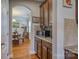 Beautiful view of the dining room seen through the kitchen with stainless steel appliances and granite countertops at 139 Autumn Grove Ln, Mooresville, NC 28115