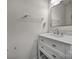 Bright bathroom features a modern vanity and mirror at 1717 Mill Creek Sw Ln, Concord, NC 28025