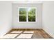 Bedroom featuring a window, wood laminate flooring and white trim at 2043 Greenoak Dr, Shelby, NC 28152