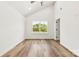 Bedroom featuring wood laminate flooring, a window and a ceiling fan at 2043 Greenoak Dr, Shelby, NC 28152