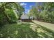 Lush backyard featuring a pool area with ample space for recreation and enjoying the outdoors at 216 W 16Th St, Kannapolis, NC 28081