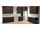 Virtual kitchen rendering showcases dark cabinetry and white countertops at 2596 Polo Ln, Maiden, NC 28650