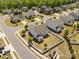 High aerial view of the backyard showing the new fence and great landscaping at 269 Keating Place Dr, Fort Mill, SC 29708