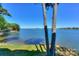 Scenic lake view framed by mature trees, showcasing the property's natural beauty and waterfront access at 368 Northwest Dr, Davidson, NC 28036