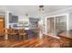 Modern kitchen with granite countertops, stainless steel appliances, and a breakfast bar at 44392 Dennis Rd, Albemarle, NC 28001