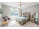 Comfortable bedroom featuring a ceiling fan, neutral walls, and a window view at 542 Lochaven Rd, Waxhaw, NC 28173