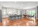 Spacious open kitchen featuring bar seating, lots of cabinets, and stainless steel appliances at 542 Lochaven Rd, Waxhaw, NC 28173