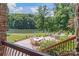 Scenic patio overlooking a serene lake, perfect for outdoor dining and relaxation at 542 Lochaven Rd, Waxhaw, NC 28173