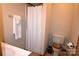 Neutral bathroom with a shower and neutral tiled floor offers a clean and functional space at 5769 Birch St, Conover, NC 28613