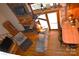 Open concept living room with brick fireplace and comfortable seating at 5769 Birch St, Conover, NC 28613