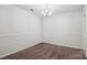 Simple dining room with neutral walls, a ceiling light fixture, and carpet flooring at 8322 Summerglen Cir, Charlotte, NC 28227
