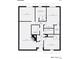 Detailed floor plan of the ground floor layout, showcasing room dimensions and spatial arrangement of bedrooms and living areas at 8322 Summerglen Cir, Charlotte, NC 28227
