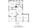 Detailed floor plan of the home's first floor, highlighting the layout of rooms and key dimensions at 834 Murphy St, Kannapolis, NC 28081