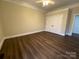 Bedroom features hardwood floors, closet space and natural light at 9113 Oak Bluff Ct, Waxhaw, NC 28173