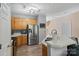 Modern kitchen featuring stainless steel refrigerator and oven at 1097 Constitution Park Blvd, Rock Hill, SC 29732