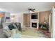 Comfortable living room with a fireplace and open access to the kitchen area at 1097 Constitution Park Blvd, Rock Hill, SC 29732