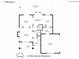 First floor plan exhibiting the layout and dimensions of the home at 13206 Meadowmere Rd, Huntersville, NC 28078