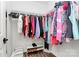 A well-organized walk-in closet with ample hanging space and shoe storage at 17546 Westmill Ln, Charlotte, NC 28277