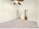Bright bedroom with walk in closet, ceiling fan and neutral carpet at 225 Carrie Ct, Concord, NC 28027