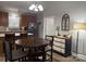 Inviting eat-in kitchen featuring stainless steel appliances and an island at 227 Crystal Springs Ln, Shelby, NC 28150