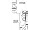 Detailed floor plan showcasing the layout of the home, including the bedroom and garage dimensions at 2315 Doby Creek Ln # 77, Charlotte, NC 28262