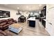 Spacious open-concept living area with combined living, dining, and kitchen areas, offering a seamless flow at 2315 Doby Creek Ln # 77, Charlotte, NC 28262