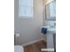 Stylish half-bathroom features pedestal sink, modern fixtures, and tasteful decor at 2555 Ruby Dixon Crossing Dr # 16, Gastonia, NC 28056