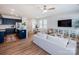 Bright, open living space featuring modern kitchen, dining area, and living room at 2555 Ruby Dixon Crossing Dr # 16, Gastonia, NC 28056