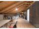 Unfinished attic space with exposed beams offering potential for customization and additional storage at 2890 Westshore Pl, Denver, NC 28037