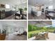 Collage of interior and exterior spaces, including kitchen, dining, bedroom, and patio at 2890 Westshore Pl, Denver, NC 28037