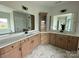 Luxury bathroom featuring and sinks and marble floors at 3214 Mcharney Dr # 34, Harrisburg, NC 28075