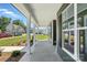 Covered porch with white pillars provides a welcoming entrance to this home at 3214 Mcharney Dr # 34, Harrisburg, NC 28075